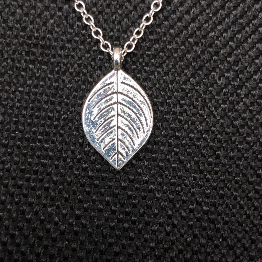 3 for $20 Leaf Stamped Pendant Necklace